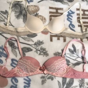 2 Padded underwire bras, push up bra